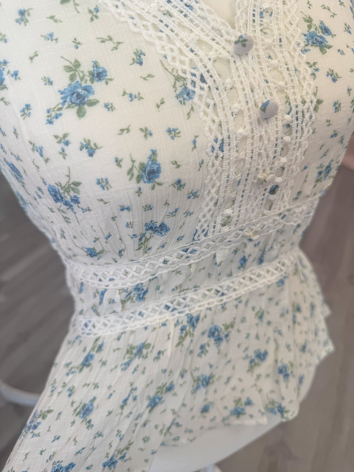 Vintage Blue Top