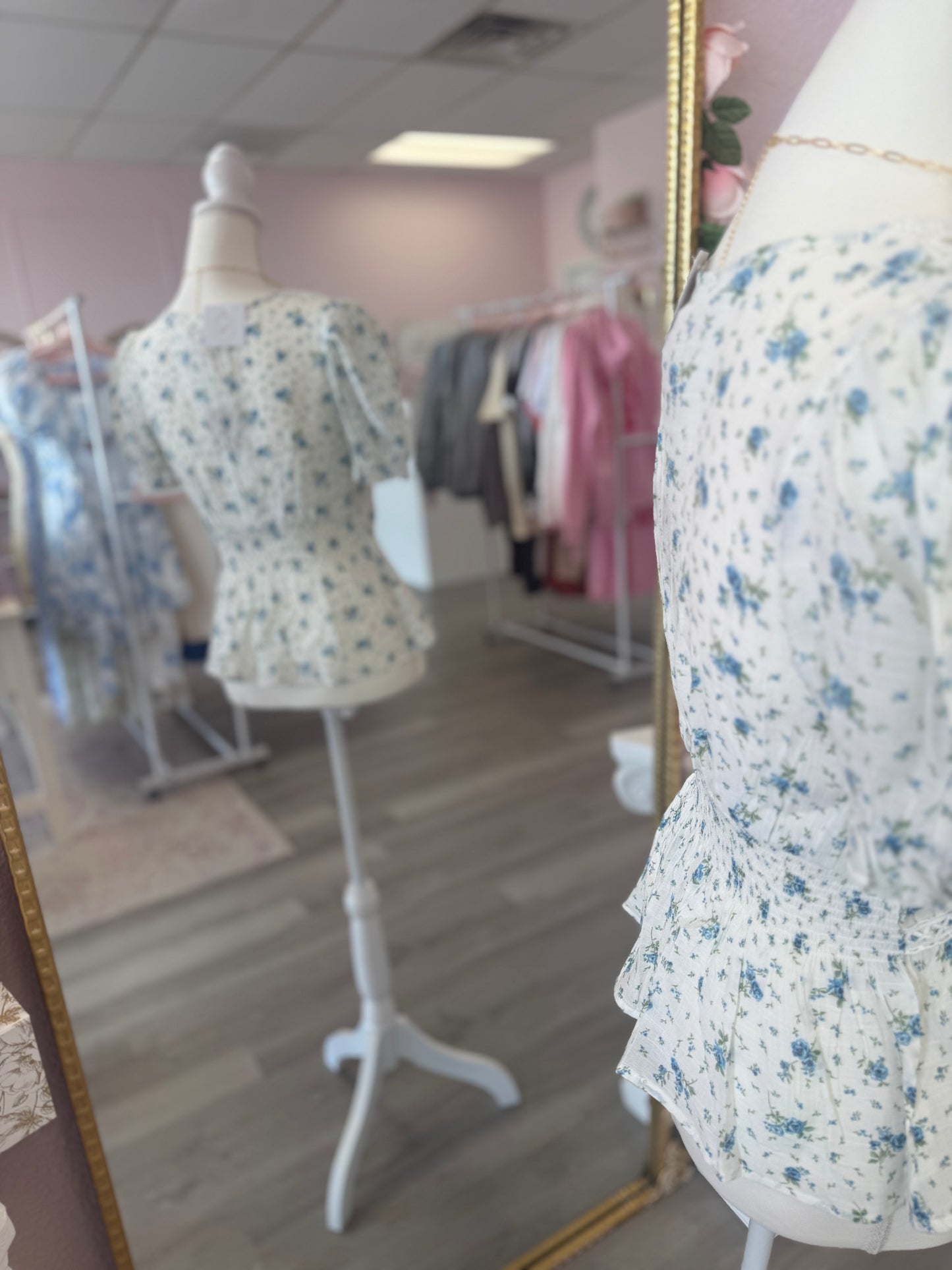 Vintage Blue Top