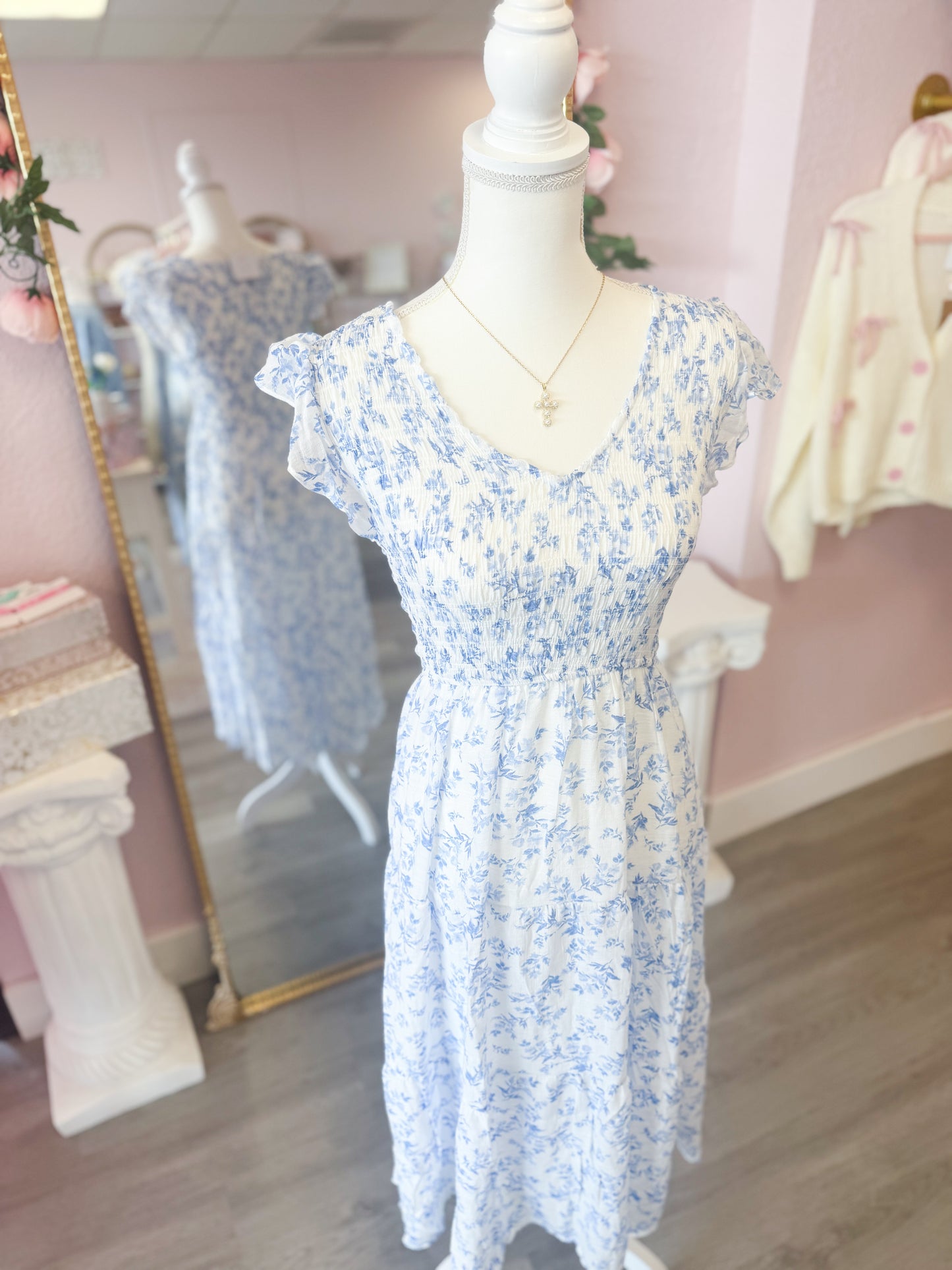 Blue Vintage Maxi Dress