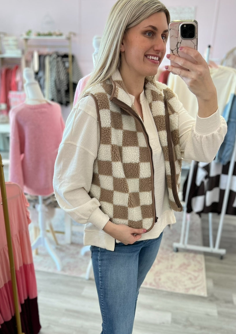 Checkered Vest