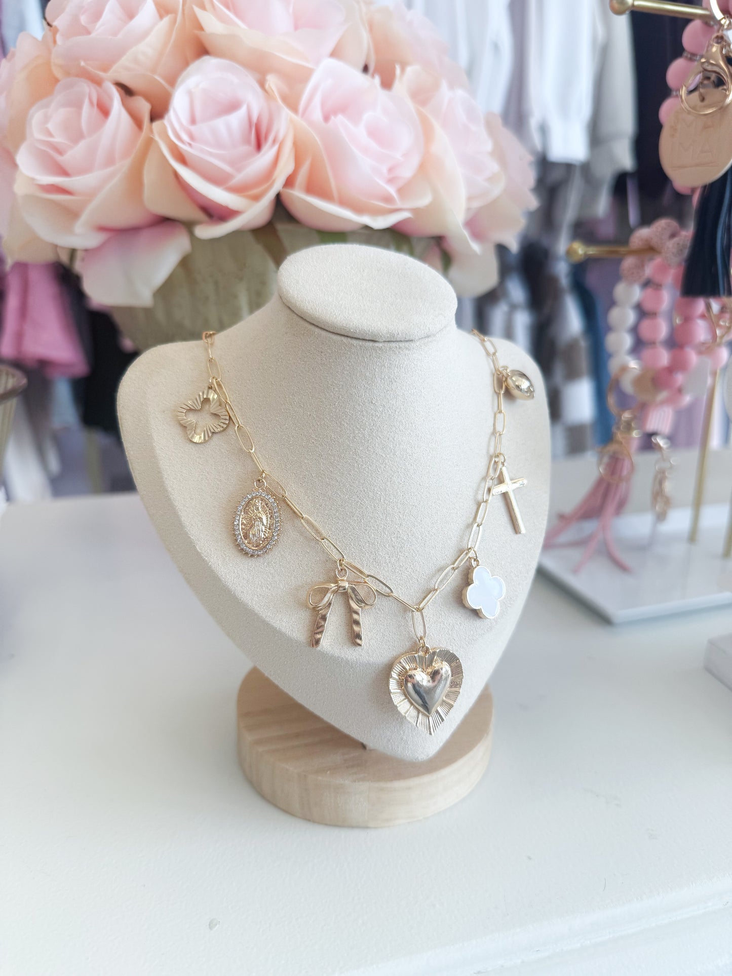 Chunky Charm Necklace
