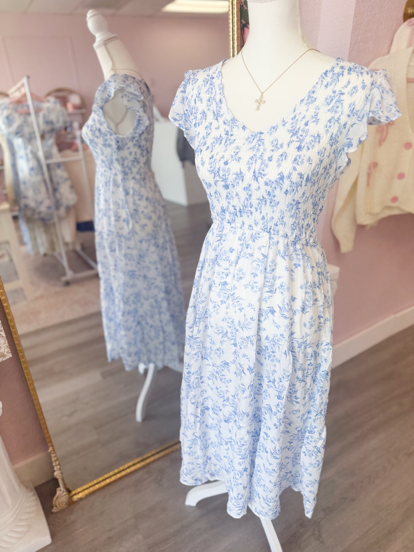Blue Vintage Maxi Dress