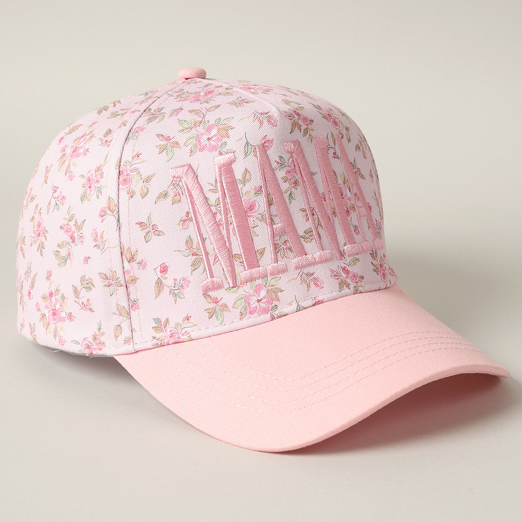Pink Floral MAMA hat
