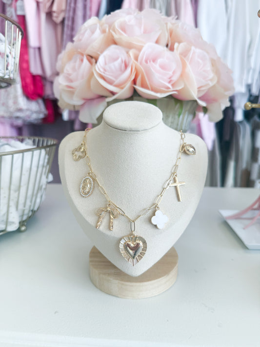 Chunky Charm Necklace