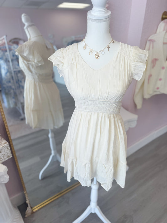 Cream Midi Dress