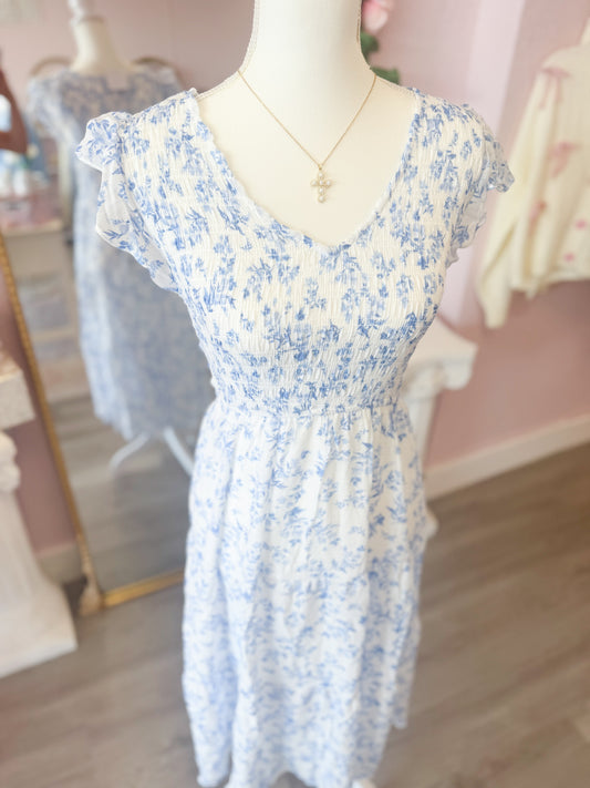 Blue Vintage Maxi Dress