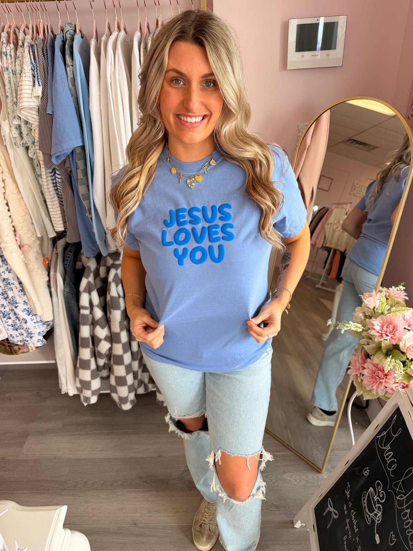 Jesus Loves You | Comfort Colors Christian Women’s Tee