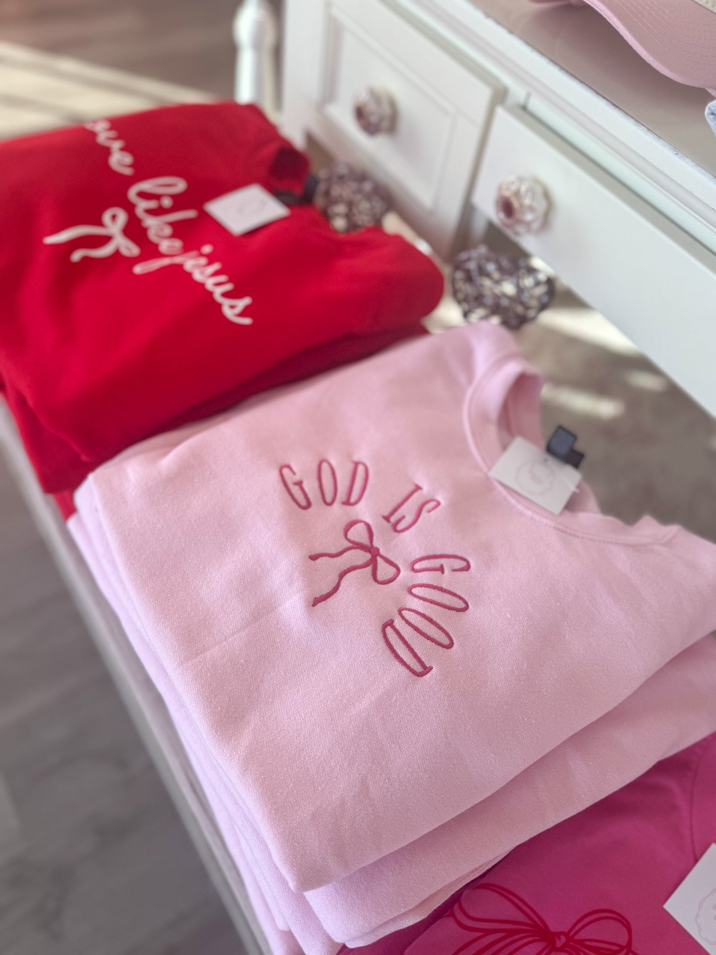 God is Good Coquette Crewneck