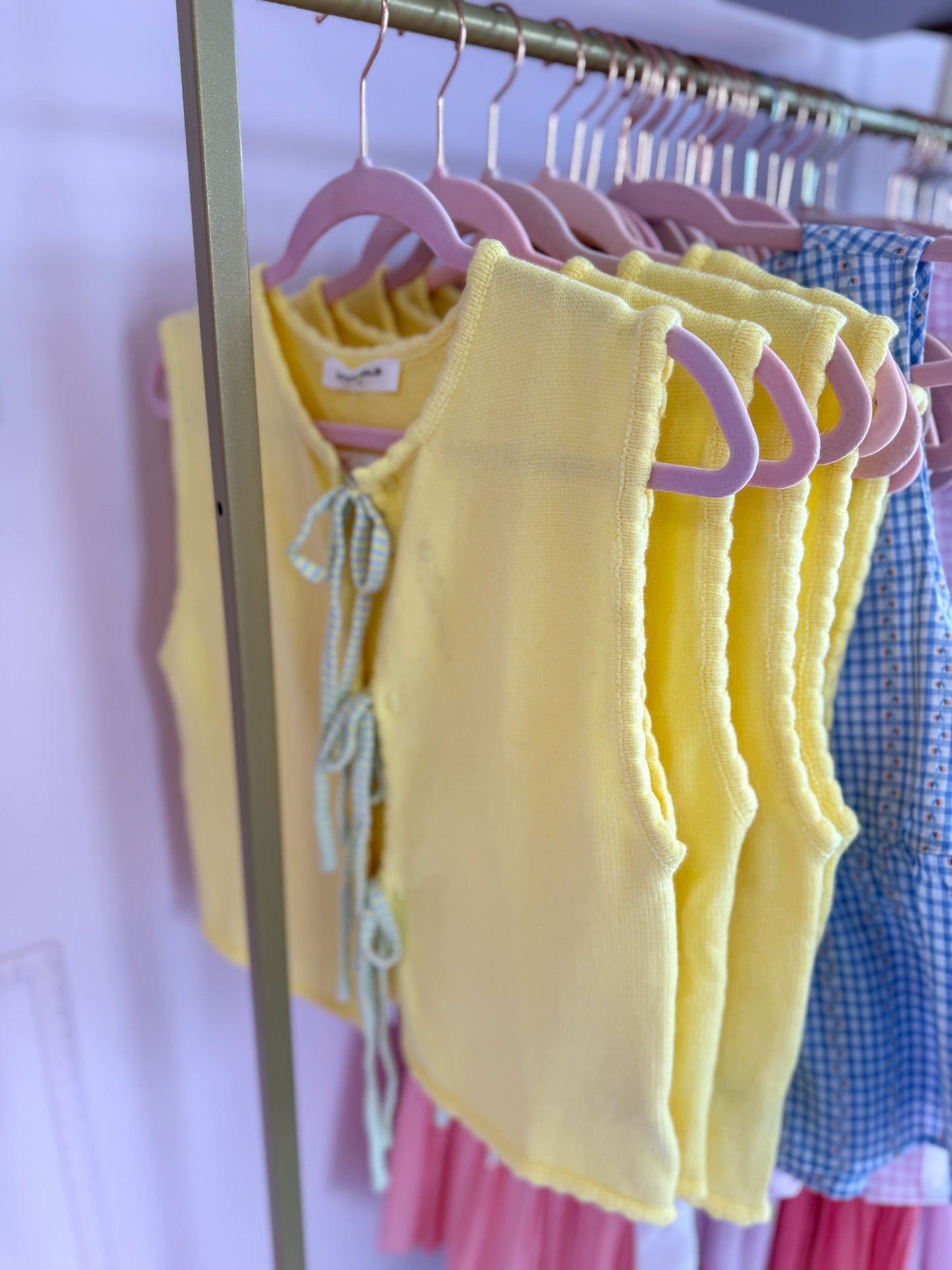 Butter Yellow Spring Top | Women’s Front Tie Shirt