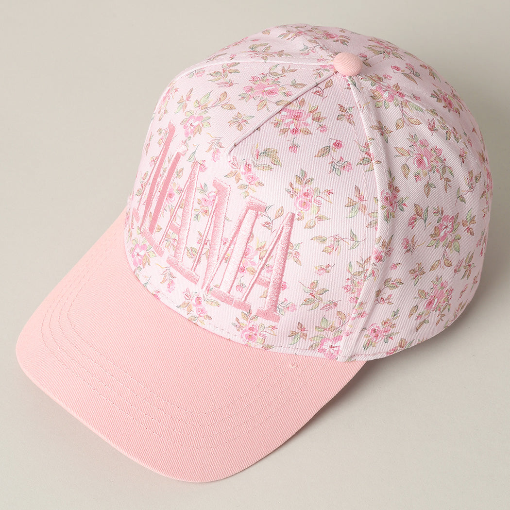 Pink Floral MAMA hat